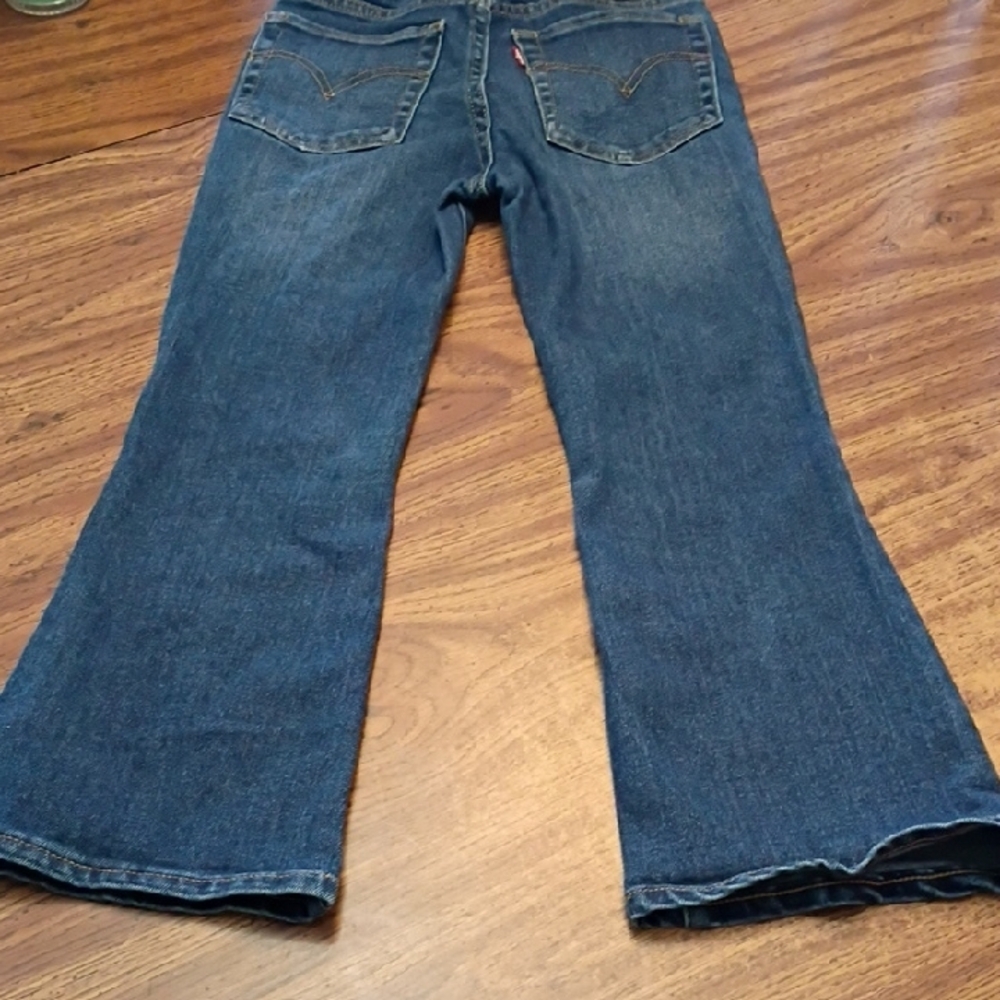 🩷Levi's Classic Blue Wide Leg Jeans Girls Size 8 - Picture 10 of 10